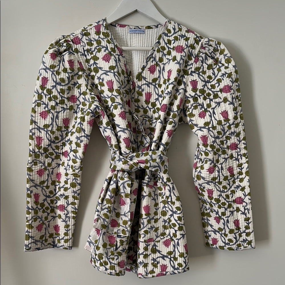 LBC quilted Floral Wrap Jacket